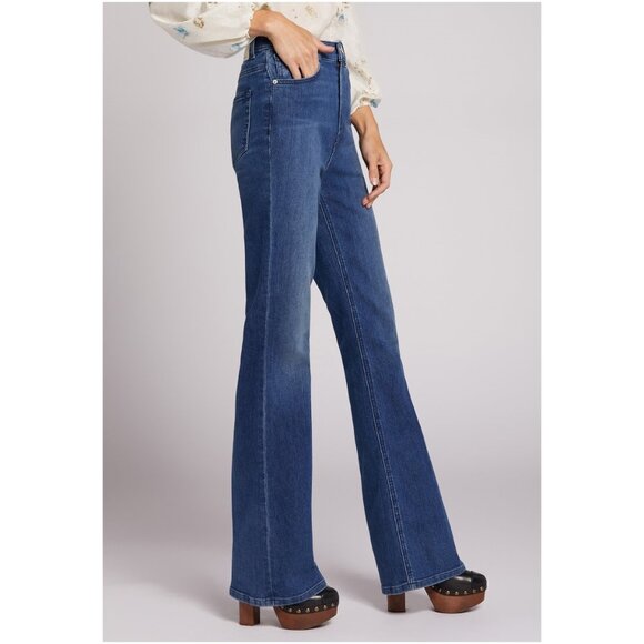 Current / Elliott High Rise Bell Flare Leg Jean - Picture 1 of 9